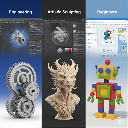 3D Baskı İçin Hangi CAD Yazılımını Kullanmalıyım? (SolidWorks, Fusion 360, etc.)