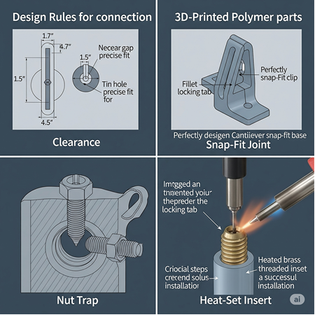 Polimer Baskı İçin Tasarım Kuralları: Toleranslar ve Birleştirme Detayları