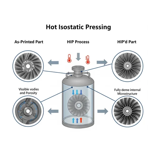 Sıcak İzostatik Presleme (HIP - Hot Isostatic Pressing) ve Metal Parça Yoğunluğunu Artırma