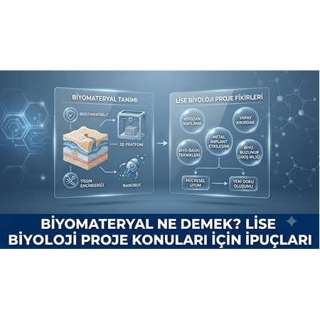Biyomateryal Ne Demek? Lise Biyoloji Proje Konuları İçin İpuçları