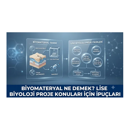 Biyomateryal Ne Demek? Lise Biyoloji Proje Konuları İçin İpuçları