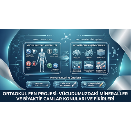 Ortaokul Fen Projesi: Vücudumuzdaki Mineraller ve Biyaktif Camlar