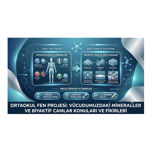 Ortaokul Fen Projesi: Vücudumuzdaki Mineraller ve Biyaktif Camlar