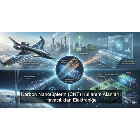 Karbon Nanotüplerin (CNT) Kullanım Alanları: Havacılıktan Elektroniğe