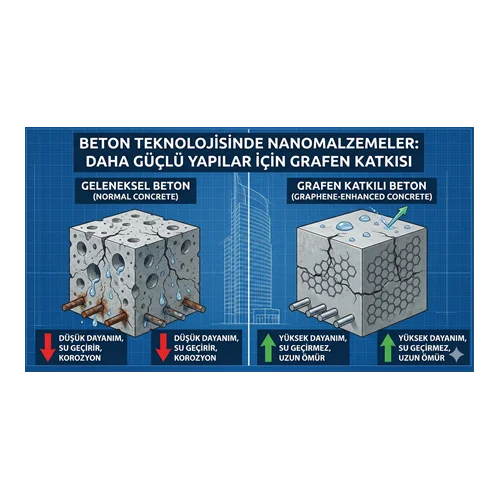 Beton Teknolojisinde Nanomalzemeler: Daha Güçlü Yapılar İçin Grafen Katkısı