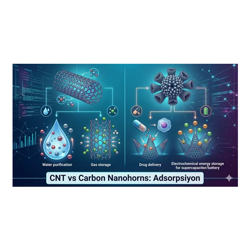 CNT vs Carbon Nanohorns: Adsorpsiyon