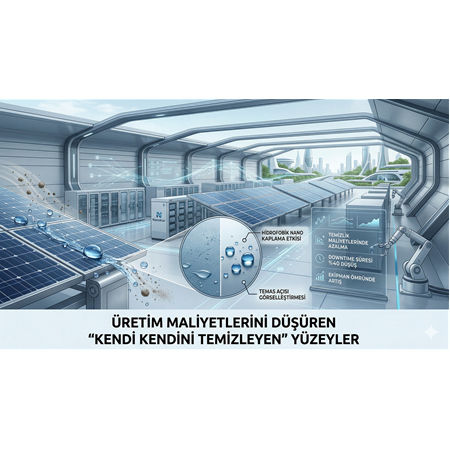 Üretim Maliyetlerini Düşüren "Kendi Kendini Temizleyen" Yüzeyler