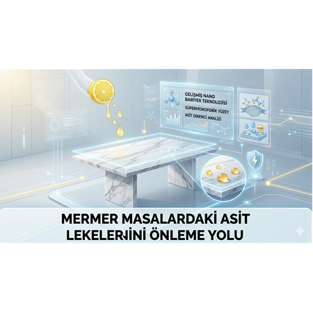 Mermer Masalardaki Asit Lekelerini Önleme Yolu