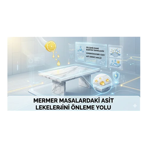 Mermer Masalardaki Asit Lekelerini Önleme Yolu