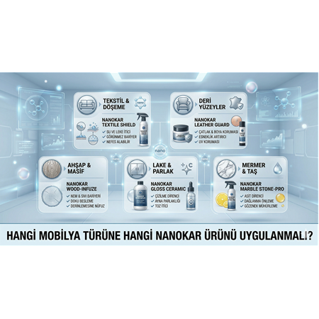 Hangi Mobilya Türüne Hangi Nanokar Ürünü Uygulanmalı?
