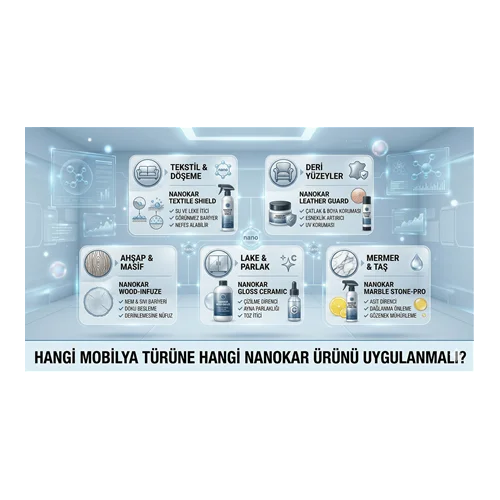 Hangi Mobilya Türüne Hangi Nanokar Ürünü Uygulanmalı?