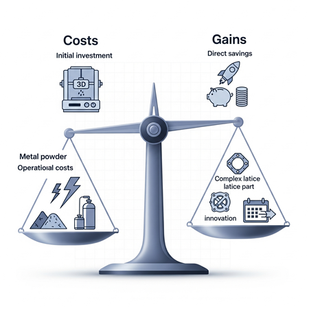 Metal 3D Yazıcı Yatırımının Geri Dönüşü (ROI) Nasıl Hesaplanır?