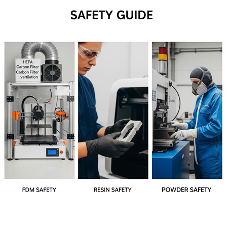 3D Yazıcı Güvenliği: Tozlar, Dumanlar ve Lazerler İçin Önlemler