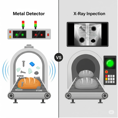 Metal Dedektörü mü, X-Ray mi? İşletmeniz İçin Doğru Algılanabilir Plastik Teknolojisi Hangisi?