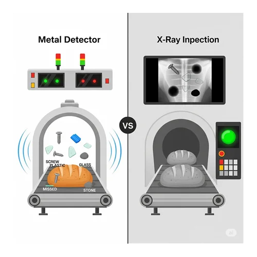 Metal Dedektörü mü, X-Ray mi? İşletmeniz İçin Doğru Algılanabilir Plastik Teknolojisi Hangisi?