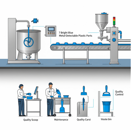 Fabrikanızdaki Gizli Tehlike: Gözden Kaçan 7 Kritik Noktada Metal Dedekte Edilebilir Plastik Kullanı
