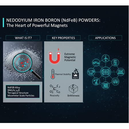 Neodim Demir Bor (NdFeB) Tozları: Güçlü Mıknatısların Kalbi