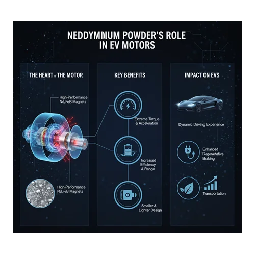 Neodim Tozlarının Elektrikli Araç Motorlarındaki Rolü