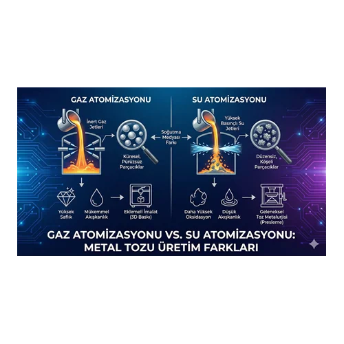 Gaz Atomizasyonu vs. Su Atomizasyonu: Metal Tozu Üretim Farkları