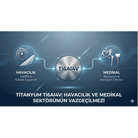 Titanyum Ti6Al4V: Havacılık ve Medikal Sektörünün Vazgeçilmezi