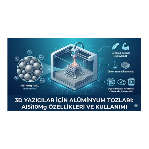 3D Yazıcılar İçin Alüminyum Tozları: AlSi10Mg Özellikleri ve Kullanımı