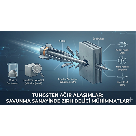 Tungsten Ağır Alaşımlar: Savunma Sanayinde Zırh Delici Mühimmatlar