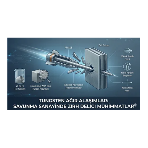 Tungsten Ağır Alaşımlar: Savunma Sanayinde Zırh Delici Mühimmatlar