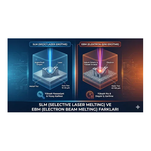 SLM (Selective Laser Melting) ve EBM (Electron Beam Melting) Farkları