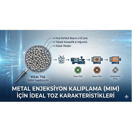 Metal Enjeksiyon Kalıplama (MIM) İçin İdeal Toz Karakteristikleri