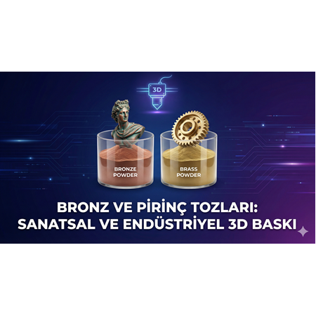 Bronz ve Pirinç Tozları: Sanatsal ve Endüstriyel 3D Baskı