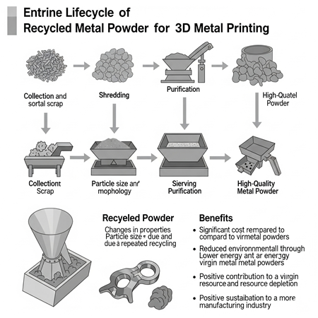 3D Metal Yazıcılar için Geri Dönüştürülmüş Toz Kullanımı