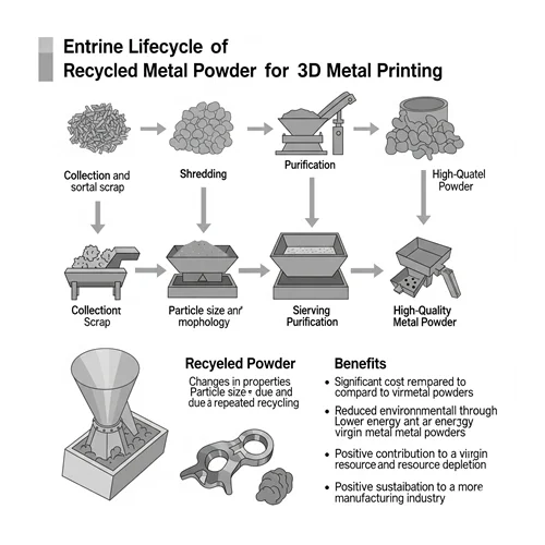 3D Metal Yazıcılar için Geri Dönüştürülmüş Toz Kullanımı
