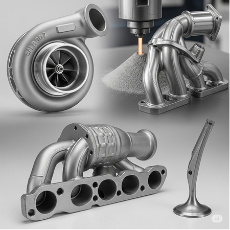 Nikel Alaşım Tozları ile Otomotivde Isıya Dayanıklı Parça Üretimi