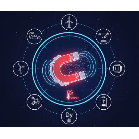 Disprosyum Tozu Nedir? Mıknatıs Stabilitesinde Kritik Element