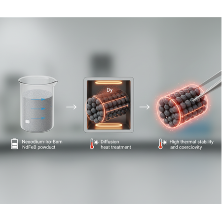 Disprosyum Tozunun Nanoyapılı Mıknatıs Üretimindeki Avantajı