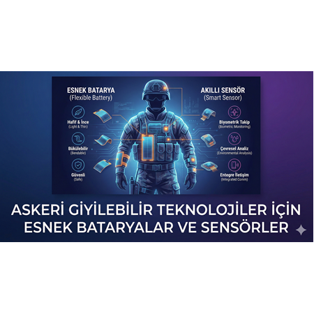 Askeri Giyilebilir Teknolojiler İçin Esnek Bataryalar ve Sensörler
