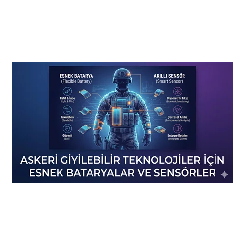 Askeri Giyilebilir Teknolojiler İçin Esnek Bataryalar ve Sensörler