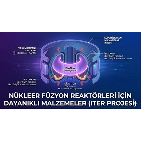 Nükleer Füzyon Reaktörleri İçin Dayanıklı Malzemeler (ITER Projesi)