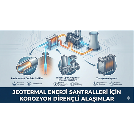 Jeotermal Enerji Santralleri İçin Korozyon Dirençli Alaşımlar
