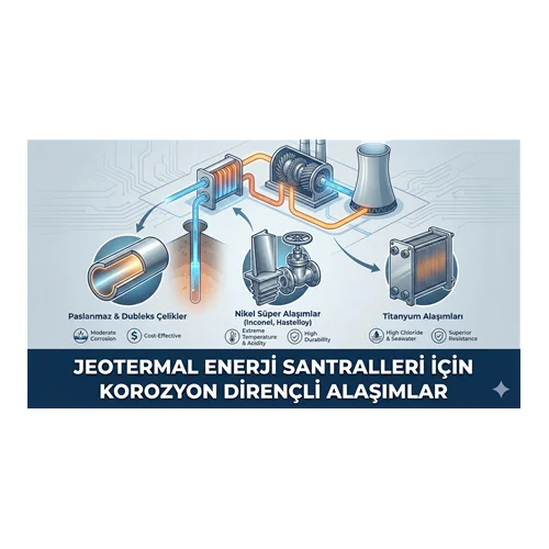 Jeotermal Enerji Santralleri İçin Korozyon Dirençli Alaşımlar