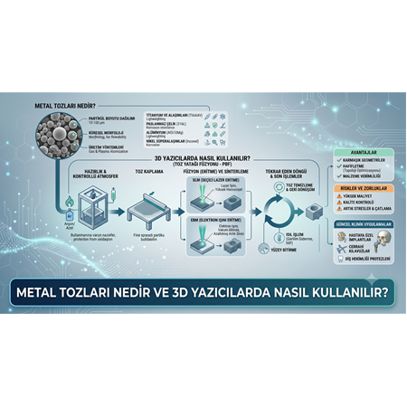 Metal Tozları Nedir ve 3D Yazıcılarda Nasıl Kullanılır?