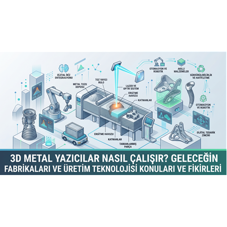 3D Metal Yazıcılar Nasıl Çalışır? Geleceğin Fabrikaları ve Üretim Teknolojisi