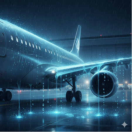 Uçak Yüzeylerinde Nano Kaplama ile Su ve Buz Tutmayan Yüzeyler