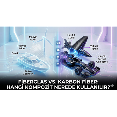 Fiberglas vs. Karbon Fiber: Hangi Kompozit Nerede Kullanılır?