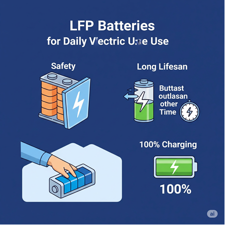 Günlük Kullanımda LFP Batarya Avantajları