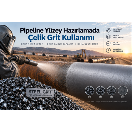 Pipeline Yüzey Hazırlamada Çelik Grit Kullanımı