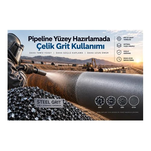 Pipeline Yüzey Hazırlamada Çelik Grit Kullanımı