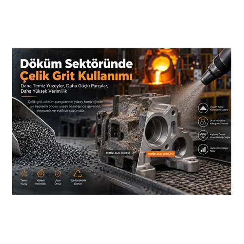 Döküm Sektöründe Çelik Grit Kullanımı