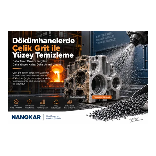 Dökümhanelerde Çelik Grit ile Yüzey Temizleme