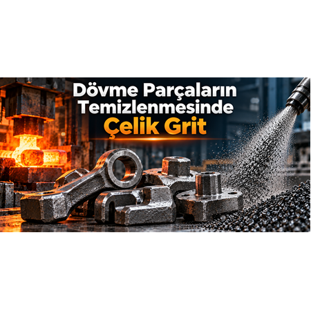 Dövme Parçaların Temizlenmesinde Çelik Grit